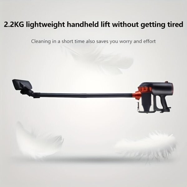 600W 110V 18KPa Vacuum Cleaner. Portable Household Low Noise Vacuum Cleaner Handheld Vacuum Cleaner Aspirating Vacuum Cleaner. Suitable For Pet Hair. Hard Floors. And Carpets. Four In One Lightweight Handheld Rod Vacuum Cleaner - Image 8