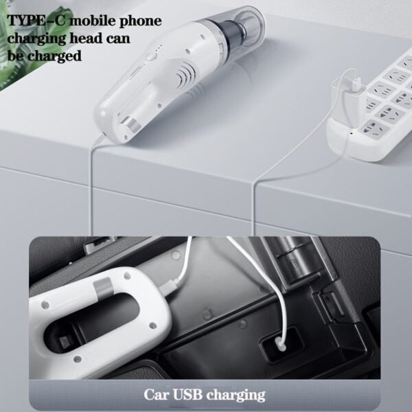 Ultra-Quiet Handheld Vacuum Cleaner With Powerful Suction For Home. Car. And Trailer Use - Image 10