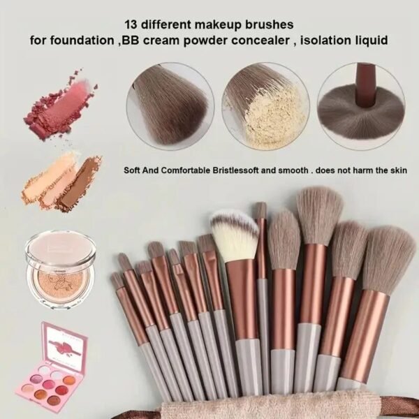 Makeup Brush Set Soft Fluffy Professiona Cosmetic Foundation Powder Eyeshadow Kabuki Blending Make Up Brush Beauty Tool Makeup - Image 2