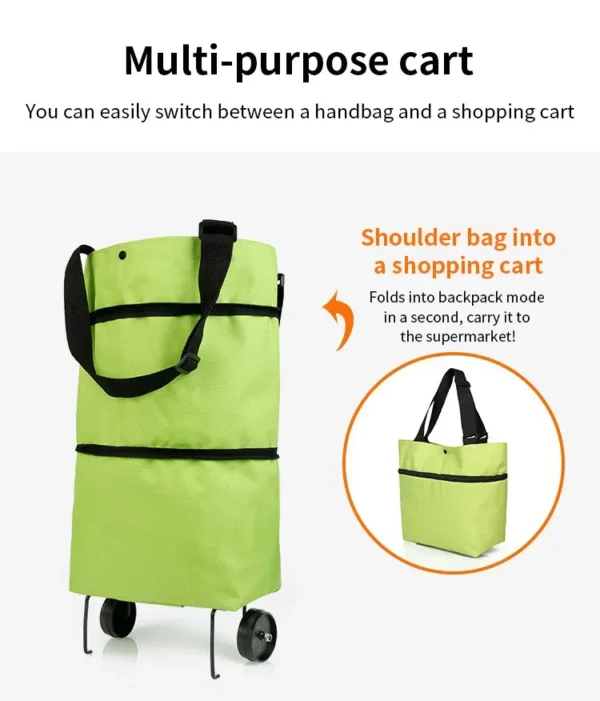 🔥Clearance Price $2.99🛒 2-in-1 Shopping Bag Folding Bag - Image 4