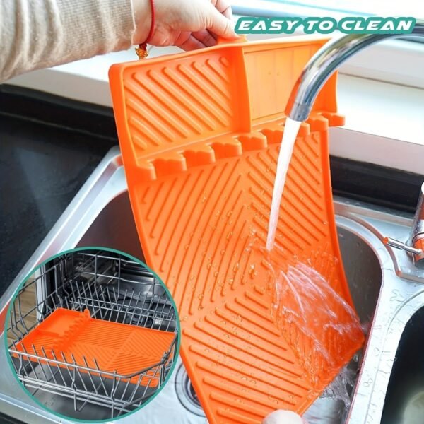 Silicone Grill Mat with Spatula Mat & BBQ Caddy - Image 8