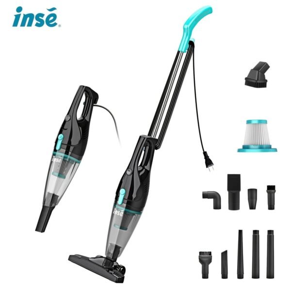 INSE R3s Bagless Stick Vacuum - 4-in-1 Lightweight Corded Vacuum Cleaner for Hardwood Floors. Carpet. Car. and Pet Hair - Ultra Quiet and Handheld-Compatible - Image 2