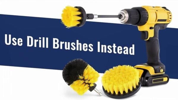 7pcs Drill Brush Attachment Set. Power Scrubber Wash Cleaning Brushes Tool Kit. All Purpose Drill Brush With Extension For Grout Floor. Tub Shower Tile. Bathroom. Kitchen Surface And Car - Image 10